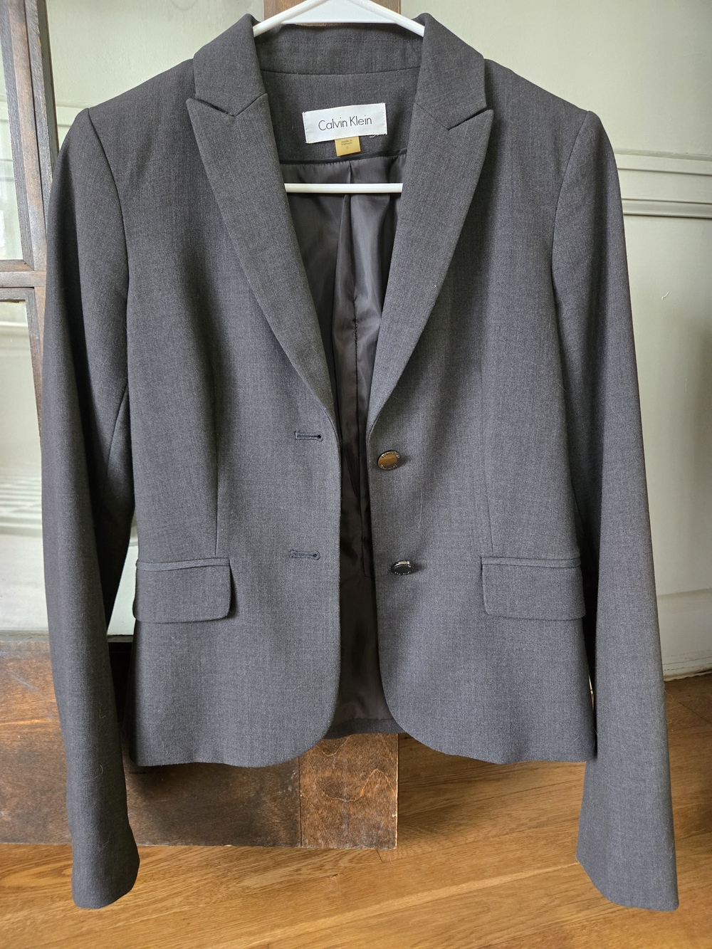 Calvin Klein Gray Tailored Women's Blazer
